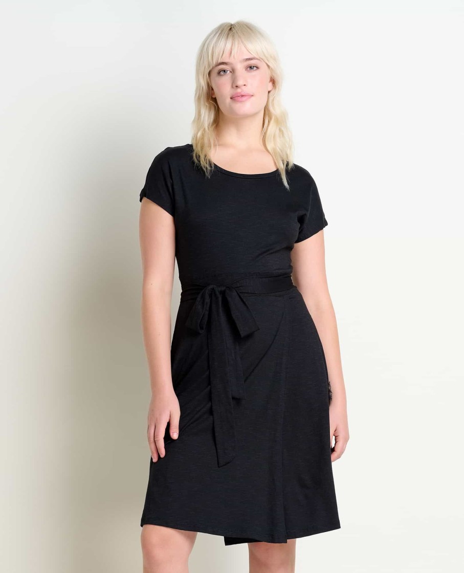 Toad & Co Cue Wrap Short Sleeve Dress