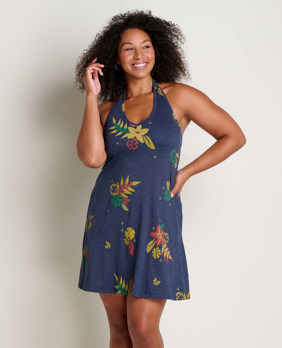 Toad & Co Plumeria Halter Dress