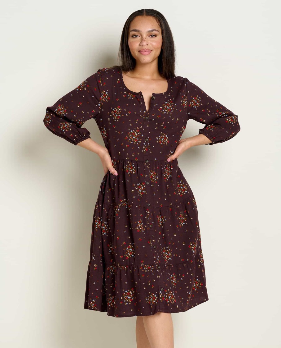 Toad & Co Manzana Tiered Long Sleeve Dress