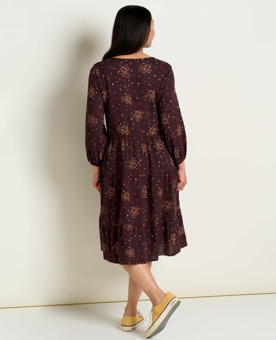 Toad & Co Manzana Tiered Long Sleeve Dress