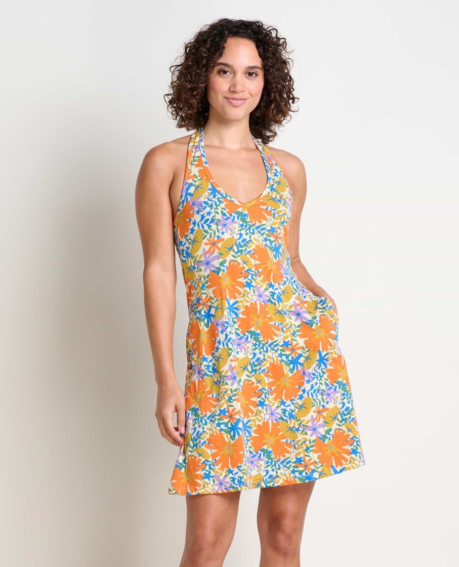 Toad & Co Plumeria Halter Dress