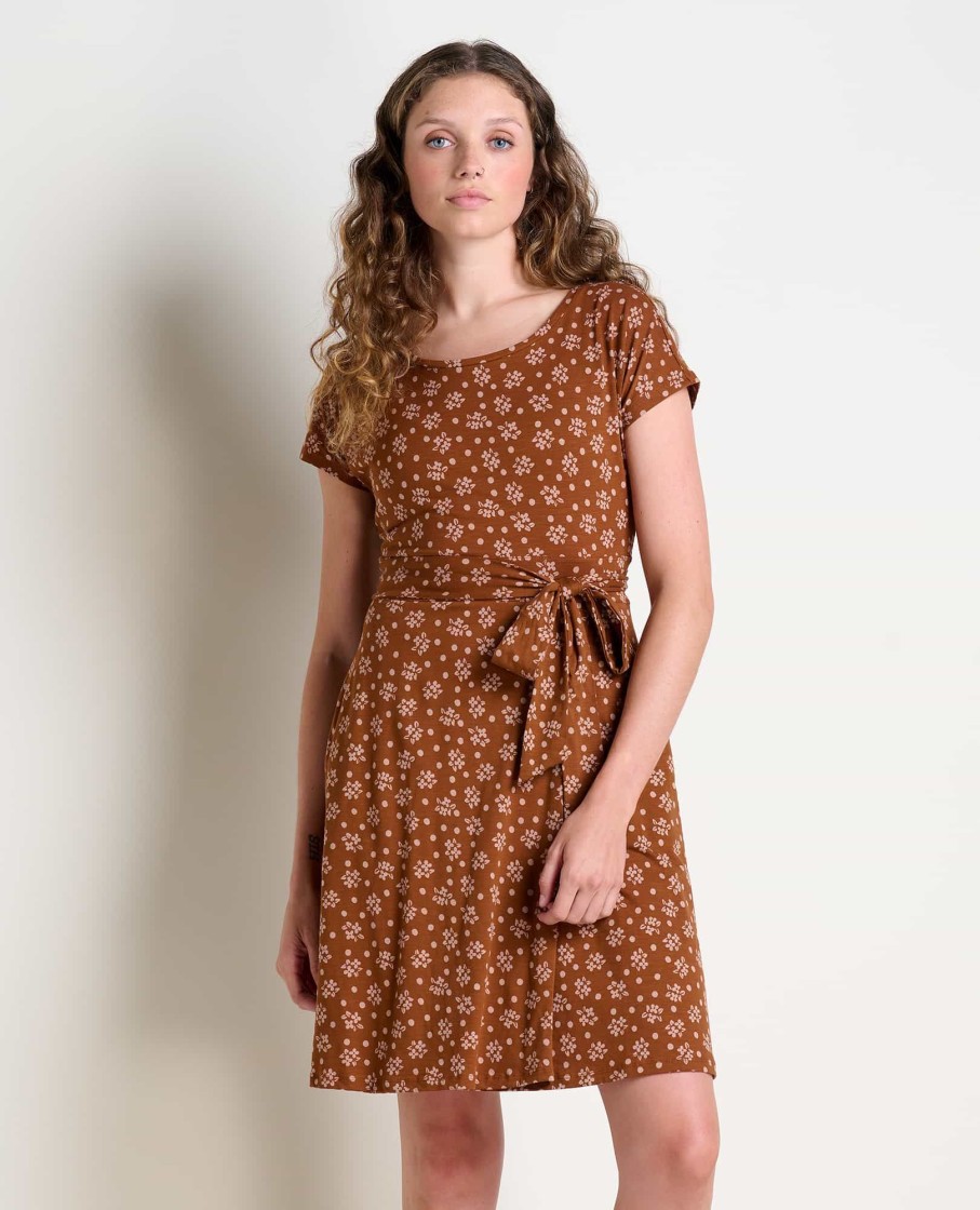 Toad & Co Cue Wrap Short Sleeve Dress