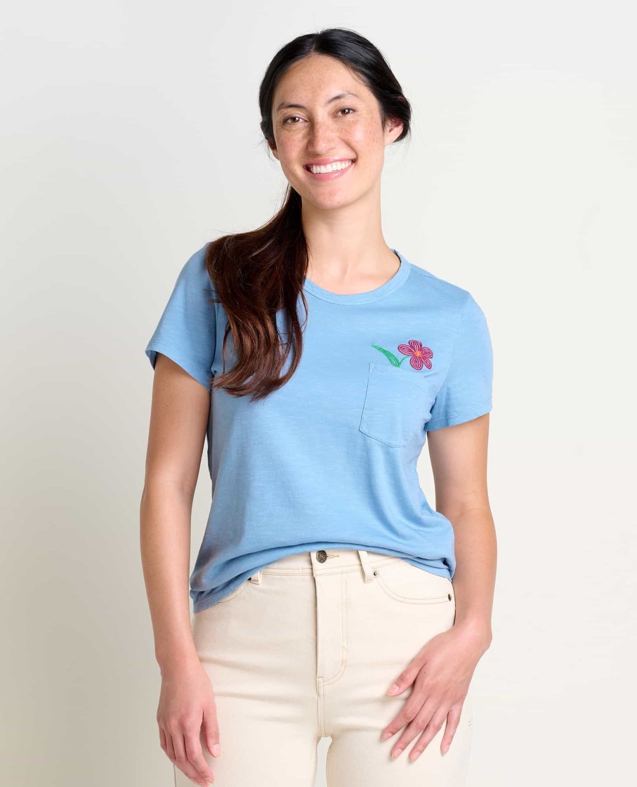 Toad & Co Women'S Primo Crew Embroidered