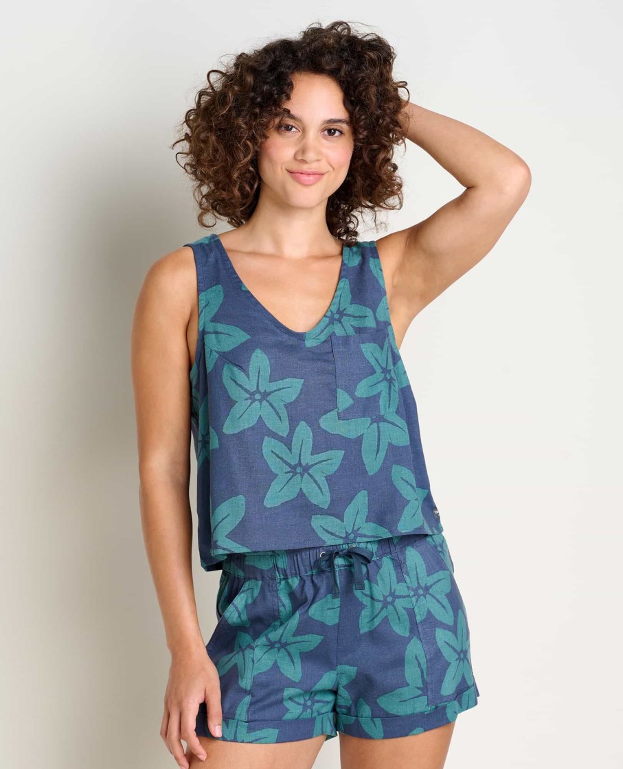 Toad & Co Taj Hemp Button Back Tank Ii