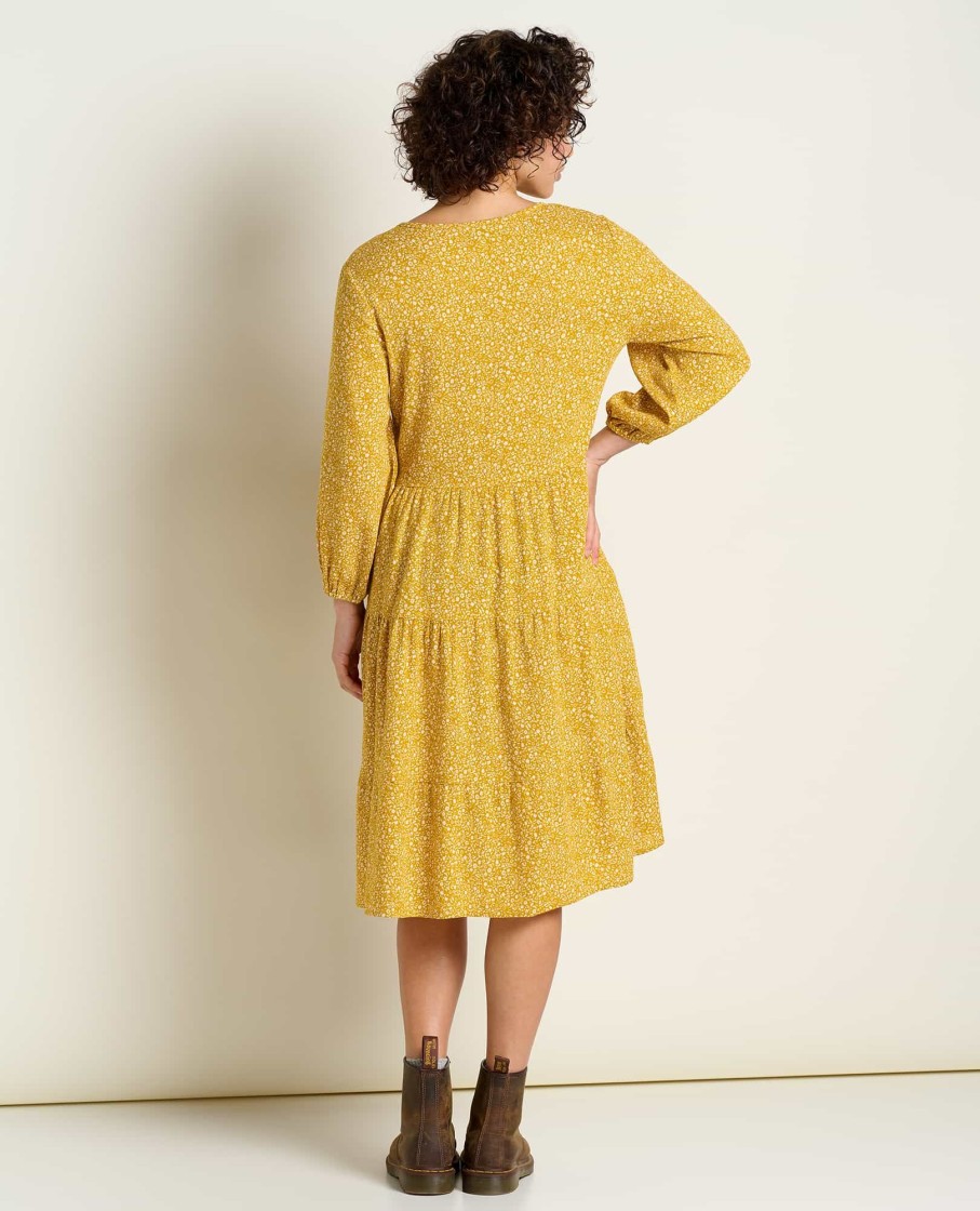 Toad & Co Manzana Tiered Long Sleeve Dress