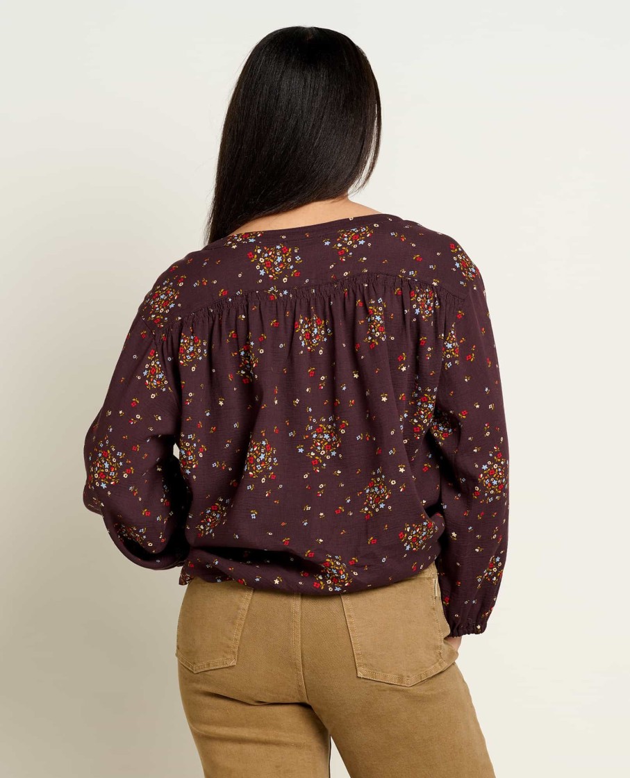 Toad & Co Manzana Long Sleeve Peasant Top