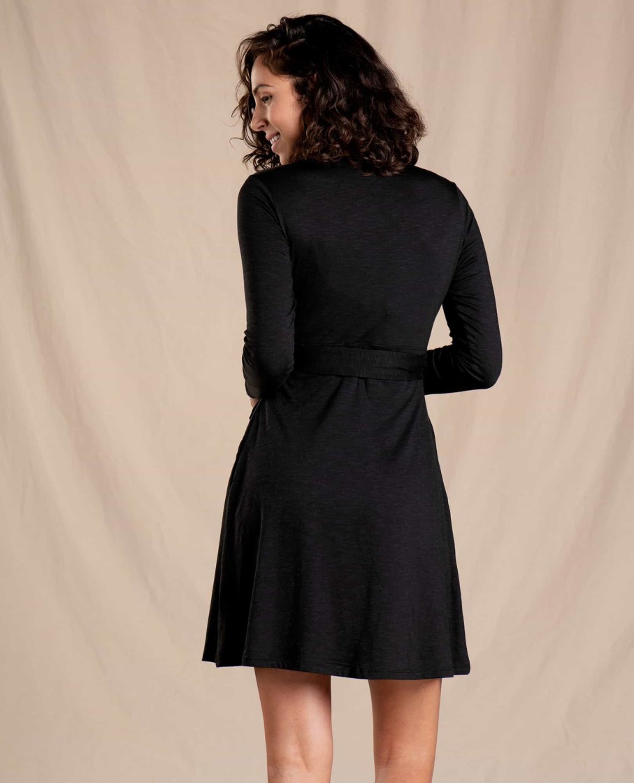 Toad & Co Cue Wrap Long Sleeve Dress