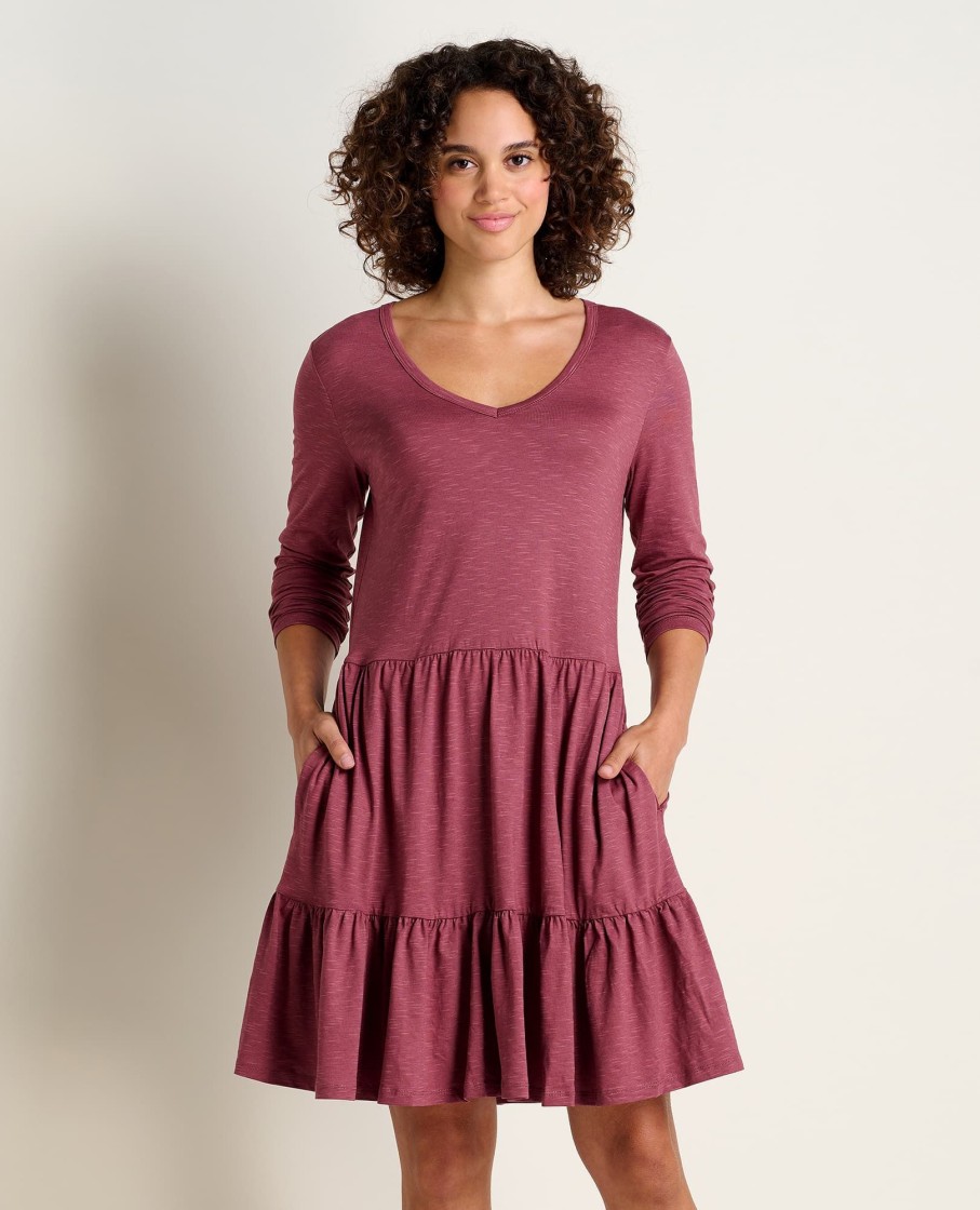 Toad & Co Marley Tiered Long Sleeve Dress