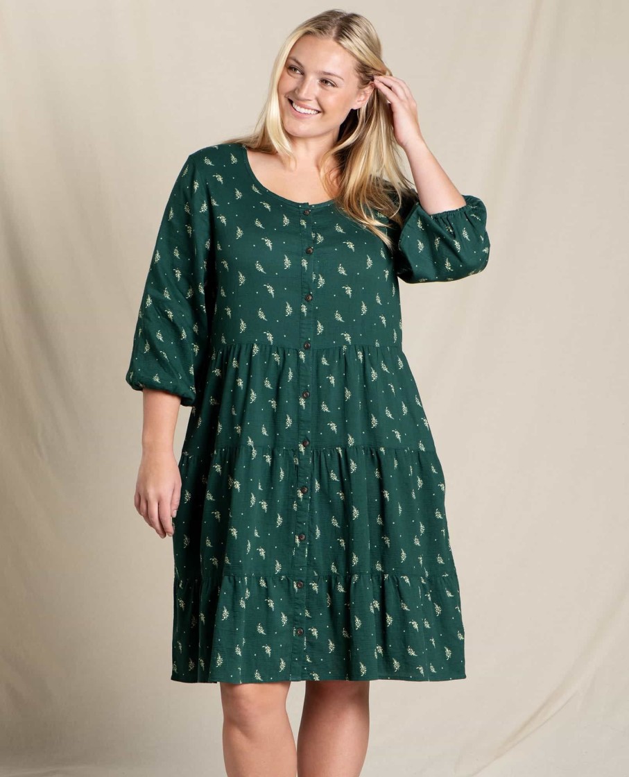 Toad & Co Manzana Tiered Long Sleeve Dress